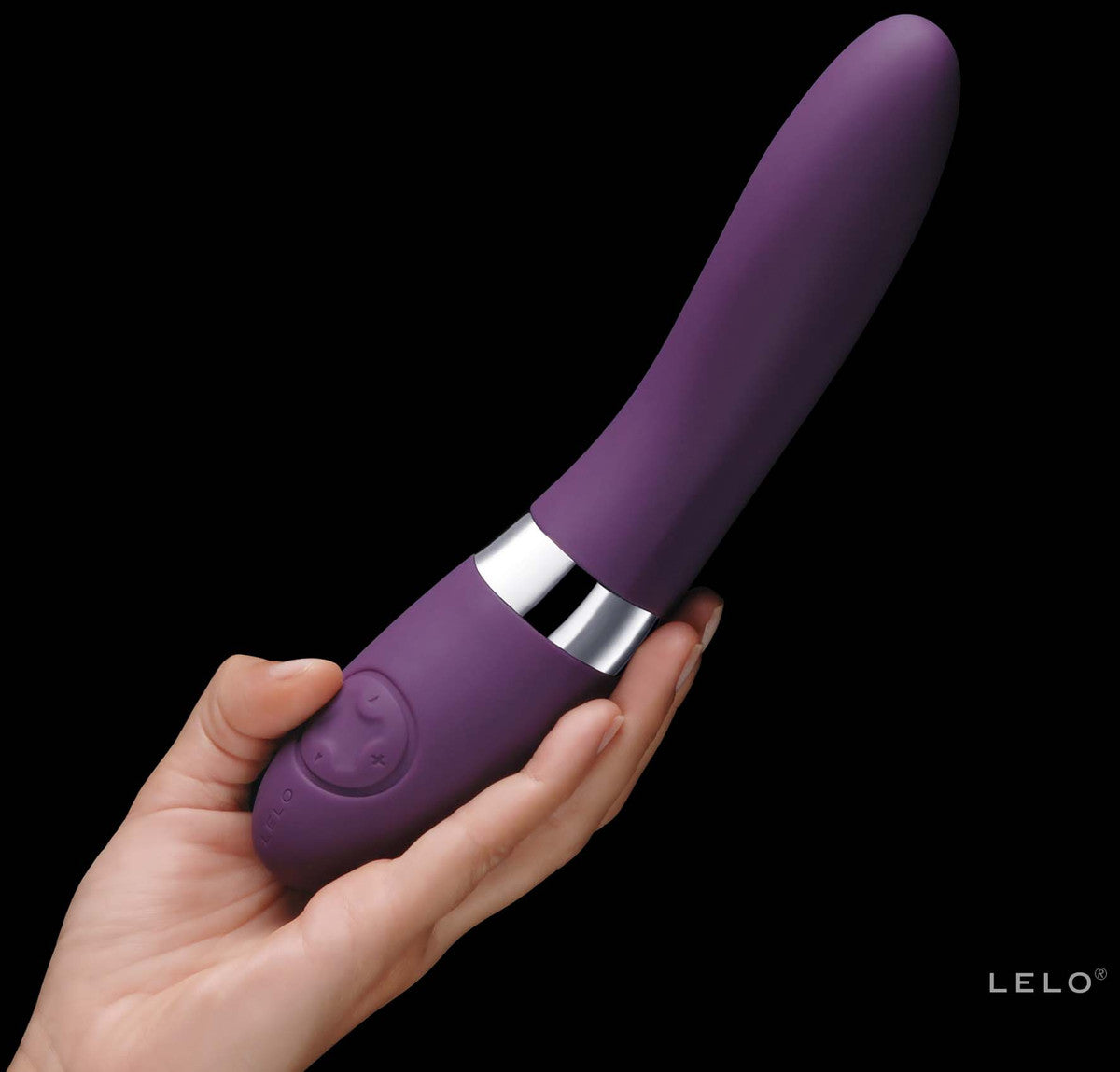 Lelo Elise 2 Powerful Vibrations Vibrator Personal Massager Stronger Stimulation - Black - Club X